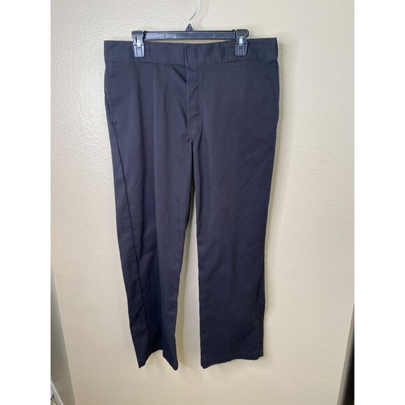 Dickies 874 Flex Original Fit Mens Black Pants Size 36x30 Cotton-Blend Workwear - Picture 2 of 8